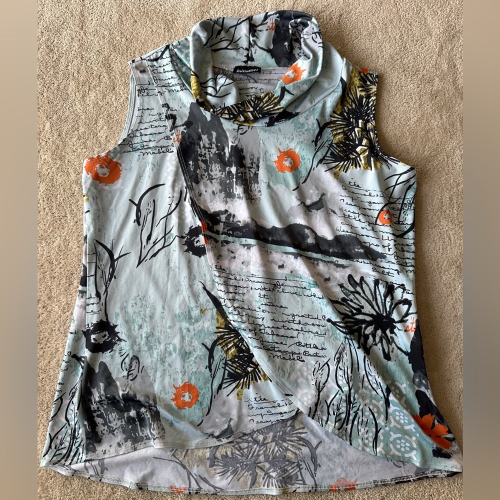 Initiatives Artistic Print Sleeveless Tank Top